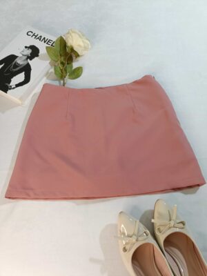 Falda short sastre Victoria palo rosa